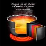 Nồi áp suất điện Sikma SKM169J, Dung tích 6L, Công suất 1000W, Bảo hành chính hãng