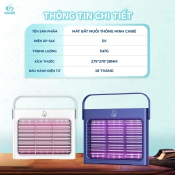 Máy Bắt Muỗi Thông Minh CHIBÉ M032, Bảo Vệ Cả Gia Đình, Bảo Hành Chính Hãng